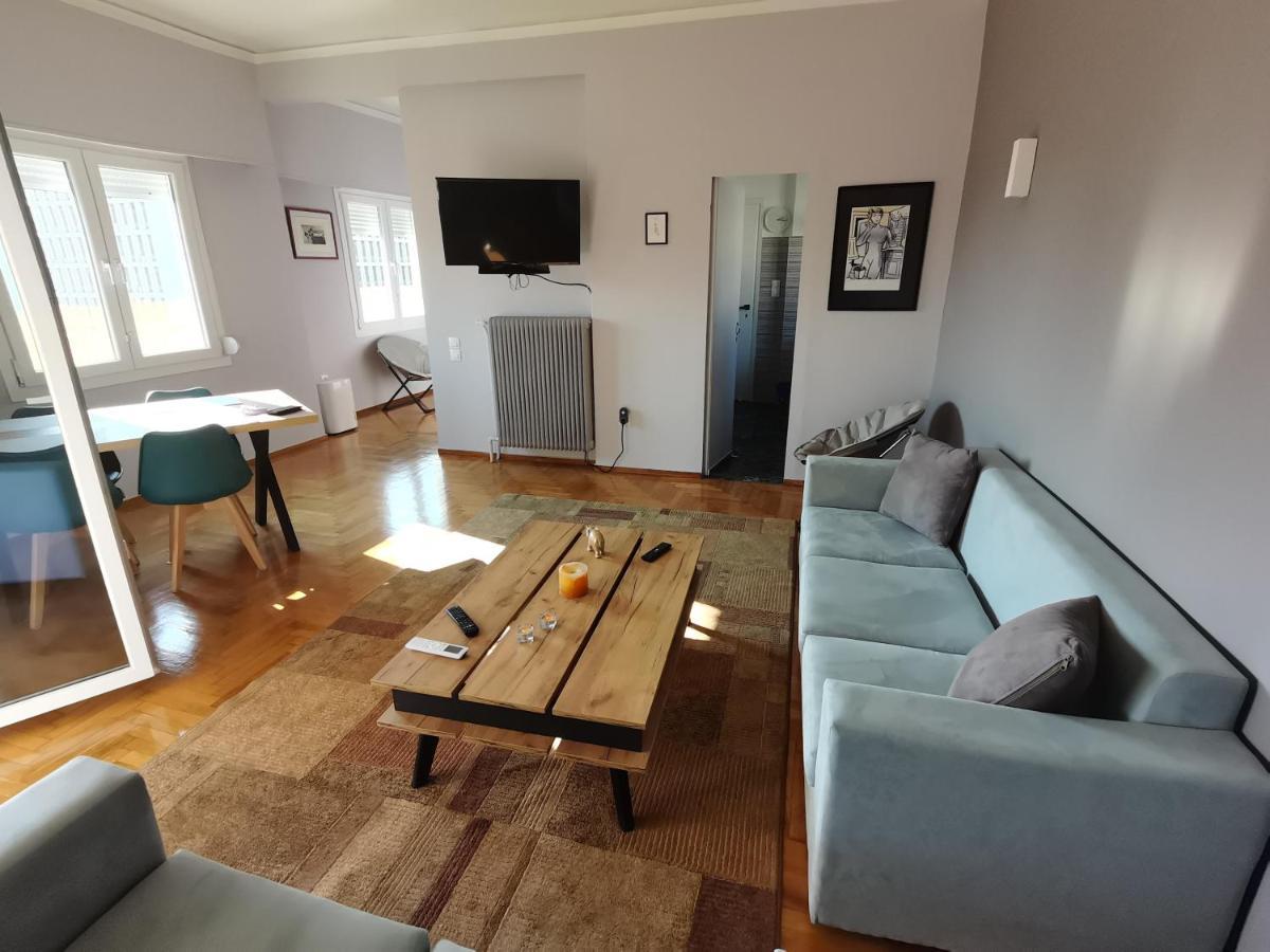 Penthouse Spacious W Super Wifi & Terrace, 2 Min From Metro Athens Exterior photo